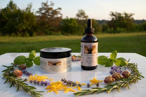 Divine Elementals Hair Butter & Hair Oil - New Background